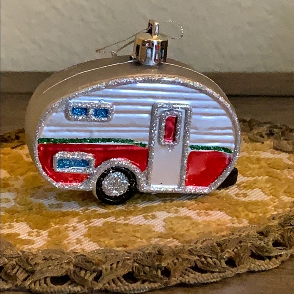 Ornament: trailer camper Christmas tree decoration retro style holiday decor - Picture 2 of 16